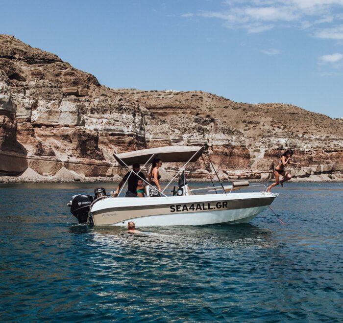 Santorini Private Boat Rental Sea4all