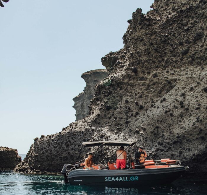 Location de bateau à la journée Santorin Coût Sea4all