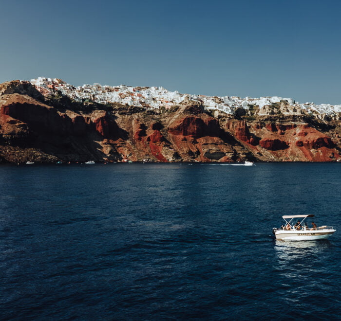 Caldera Sunset Spots Santorini hire a boat Sea4all